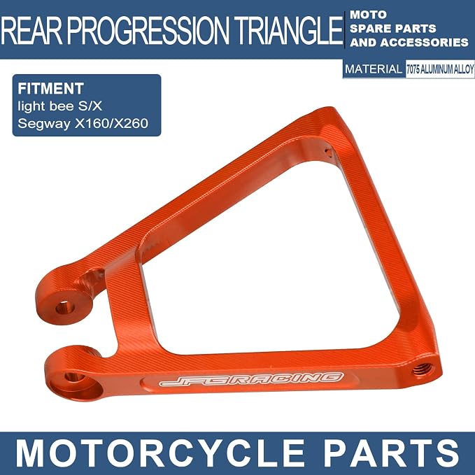 JFG RACING Sur Ron Suspension Linkage + Triangle Link Kit Set Motorcycle Rear Shock Suspension Link Kit Compatible To Sur Ron X X160 X260 Electric Dirt Bike SUNSET ORANGE