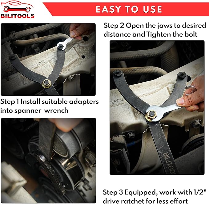 Heavy Duty CV Boot Clamp Pliers & 15PCS Universal Pulley Holder Tool Kit