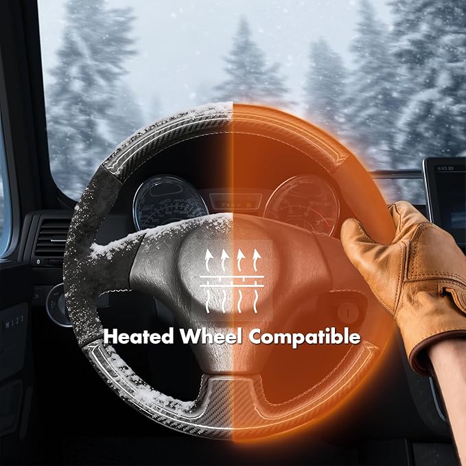 MEWANT Hand Stitch Steering Wheel Cover for Toyota RAV4 1998-2003 / Celica 1999-2006 / Corolla 2003-2008 / Matrix 2002-2008 / MR2 1999-2007 / Supra/Caldina, Custom Fit DIY Wrap Interior Accessories