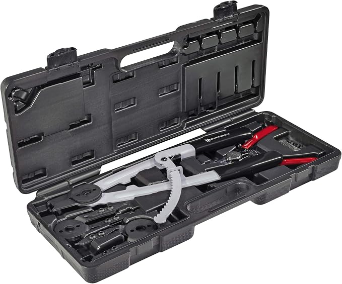Powerbuilt 2 Pc. 16 in. / 7 in. Heavy Duty Snap-Ring Piston Ring Pliers Set, Internal/External Circlip Plier - 240178