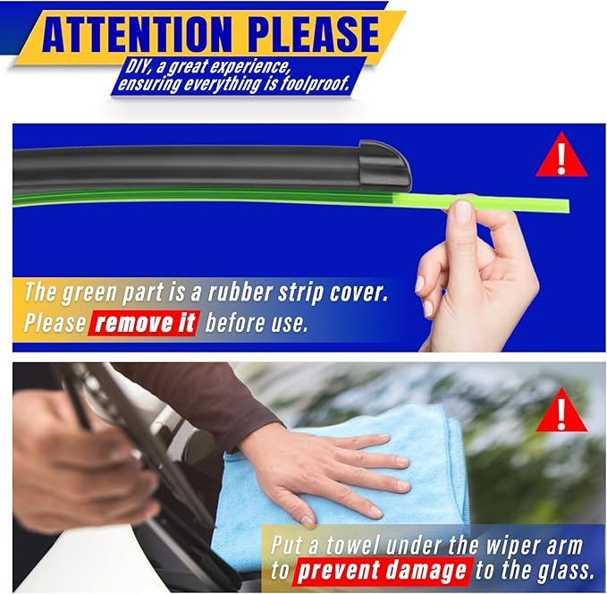 3 wipers Replacement for 2009-2015 Honda pilot, Windshield Wiper Blades Original Equipment Replacement - 22"/21"/14" (Set of 3) U/J HOOK