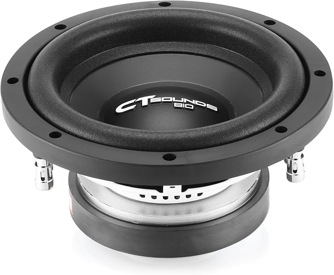 CT Sounds Bio 8” 600-Watt Dual 2-Ohm Car Subwoofer