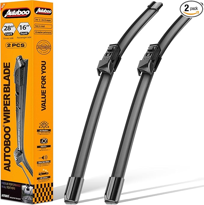 AUTOBOO 28"+16" Windshield Wiper Blade Sets Replacement for 2016-2023 Toyota Prius -Original Factory Quality (Pack of 2)
