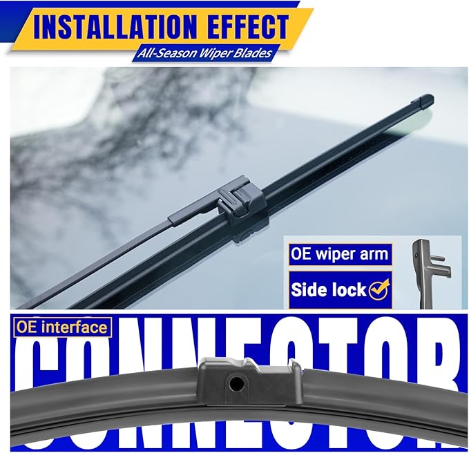 3 wipers Replacement for 2011-2017 BMW X3, Windshield Wiper Blades Original Equipment Replacement - 26"/20"/13" (Set of 3)
