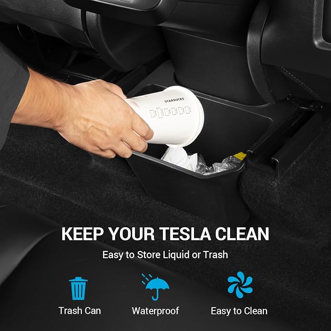 Motrobe Tesla Model Y Model 3 Model S Seat Back Hooks and Tesla Model Y Rear Senter Console Organizer