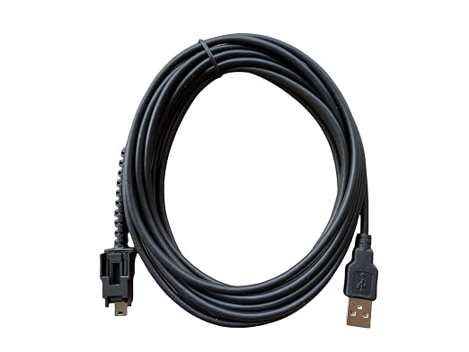 MPS-404032 Latching USB Data Cable Compatible for Nexiq USB Link 2 3 for Cummins Inline 7 Diagnostic Tool, for Heavy Duty Truck Diesel Engine, 13 FT