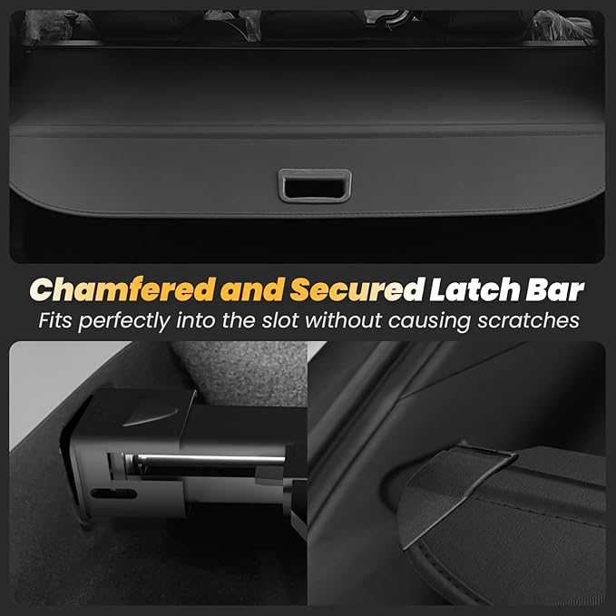 Trunk Cargo Cover for Kia Sportage 2023-2025 2026, Retractable Leather Trunk Cover, Anti-Peeping Retractable Security Shade for Privacy, Sportage Accessories