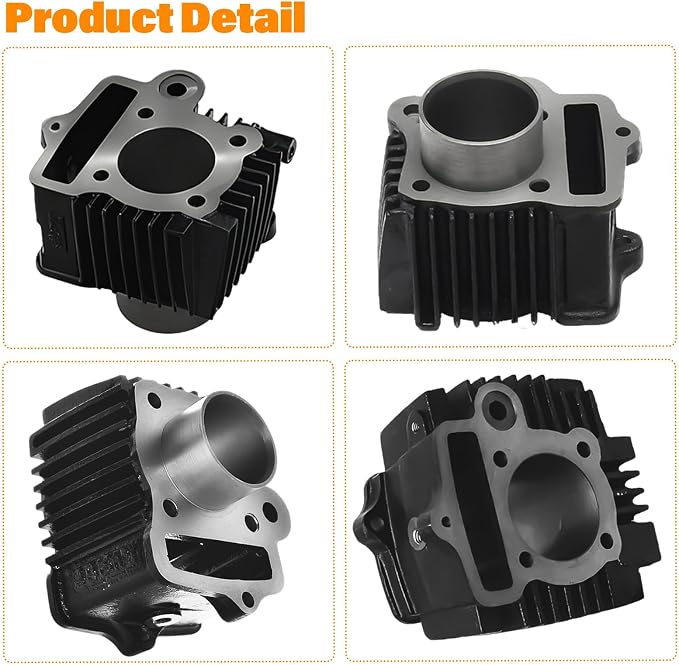 Cylinder Piston Gasket Kit Replacement for Polaris Ranger 500 Sportsman 500 Scrambler 500 Replacement for 3086811 3089256 3085369