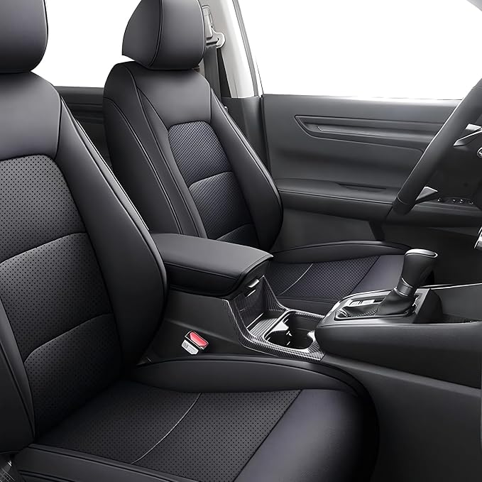 Carbon Fiber Center Console Cup Holder Cover Compatible with 2023-2026 Honda CR-V CRV