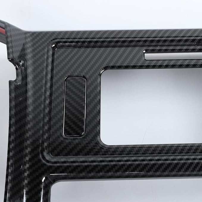 JeCar for F150 Carbon Fiber Interior Center Console Gear Shift Cup Holder Panel Trim Cover for 2015-2020 Ford F150 Interior Accessories