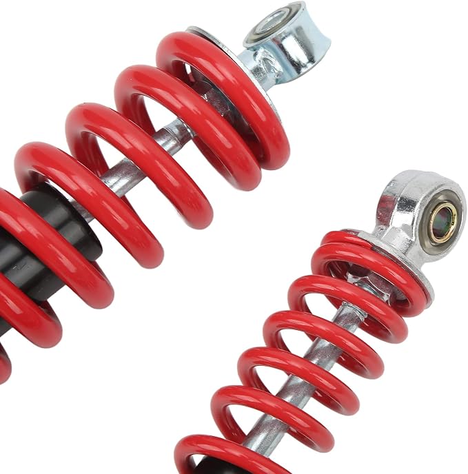 4PCS Front Rear Suspension Shock Absorber 250mm Adjustable for Dirt Pit Bike ATV Kart,Shock Absorbers and Brackets