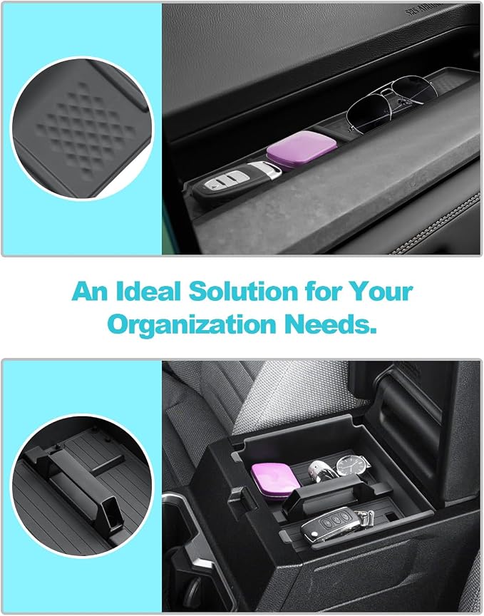 CDEFG 7Pcs for 2025 2026 Toyota 4Runner Center Console Organizer for 2026 Toyota 4Runner Accessories Middle Console & Front Row Passenger Side Storage Box & Cup Holders & Rear Door Storage Pockets