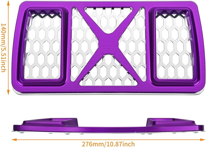 Radiator Guard Grille Oil Cooler Cover Fit For Harley Touring Road King Street Glide Electra Glide Ultra Limited 2023.5-2025 Purple