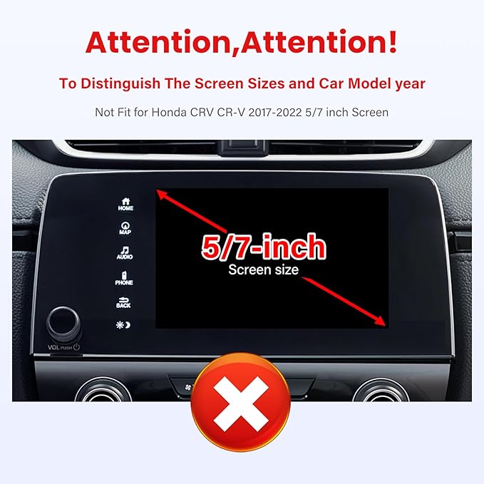 Car Phone Holder Fit for Honda CR-V HR-V 2023 2024 2025 2026 w/Dash Tray Storge Box Organizer-Cell Phone Mount for CRV HRV Accessories 7/9 inch Touch Screen 360 Degree Rotation