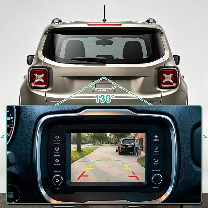 68627228AA Rear View Camera Replacement for Jeep Renegade 2015-2022, OE Backup Cam Replaces 00520654960 68399609AA 68509056AA by GreenYi