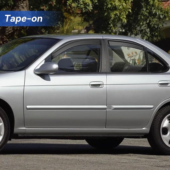 Window Visors Rain Guards Shield for 2000-2006 Nissan Sentra, Out-Channel Window Vent Wind Deflectors Visors Shades for 00-06 Nissan Sentra