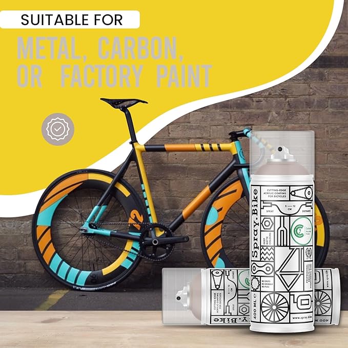 Spray.Bike Spray Paint | Designed Mainly for Bicycles | Multi-Use Acrylic Spray Paint for Metal, Plastic | High Coverage Bike Paint, 400ml, Clay Hill