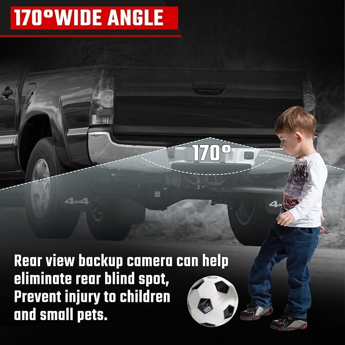 Backup Camera Rear View Camera Fit for Toyota Tacoma 2014 2015 Parking Park Assist Camera Replaces #86790-04021 86790-04020,6 Pins