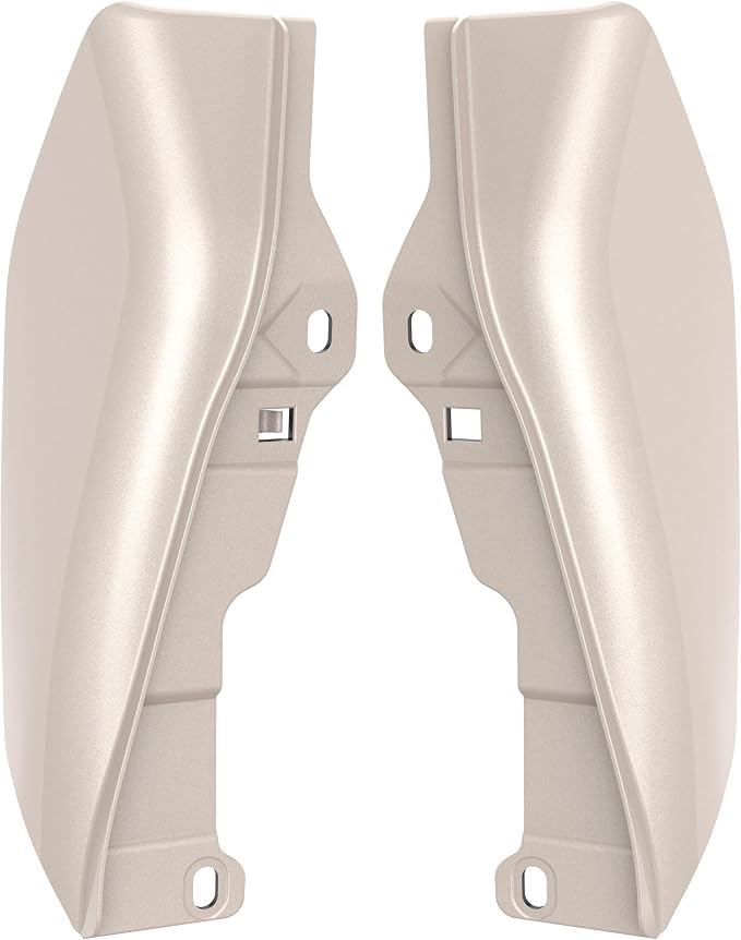 Color - Matched Mid Frame Air Deflectors Heat Shield, Perfectly Fit for Harley Touring Models 2009-2026 White Sand Pearl