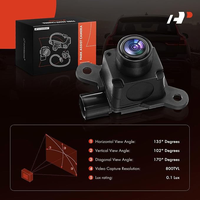 A-Premium Rear View Backup Camera Compatible with Dodge | Parking Camera for 2016 2017 2018 2019 2020 Durango