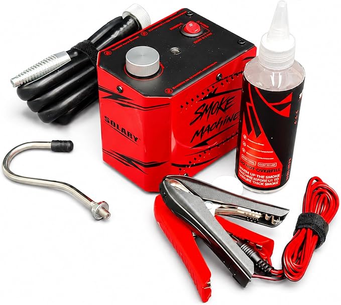 Solary Smoke Machine Automotive Vacuum:5 PSI Automotive Leak Detector, Fast Engine & Exhaust System Leak Detection for Used Car Buyers – Essential Pre-Purchase Car Inspection Tool