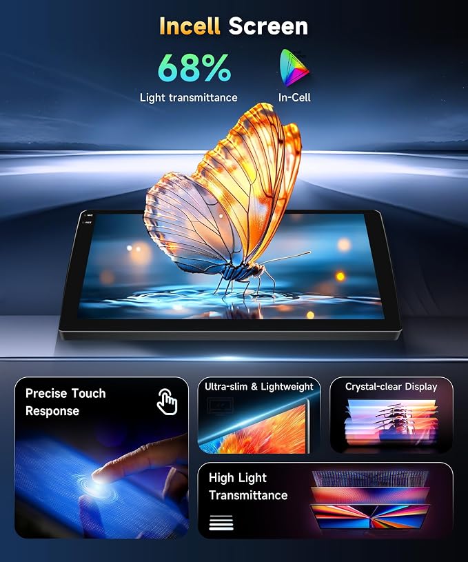 4G 128G Car Radio for Honda Civic 2006-2011 Stereo 10.1 inch Incell Touch Screen Wireless CarPlay Android Auto Android Head Unit DAB Bluetooth GPS 5G WiFi SWC Backup Camera