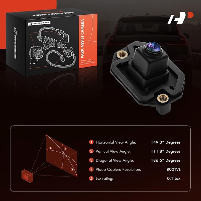 A-Premium Rear View Backup Camera Compatible with Nissan | Parking Camera for Kicks 2018 2019
