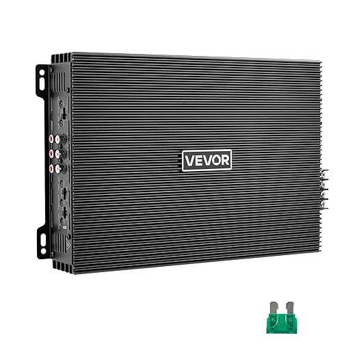 VEVOR 4 Channel Car Audio Amplifier 2 Ohm Stable Bridgeable Class A/B Full Range Amp Max Power 4 x 200W @ 4 Ohm / 4 x 400W @ 2 Ohm for Car SUV Truck Off-Road