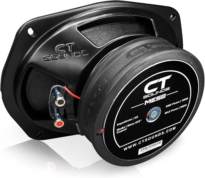 CT Sounds Meso 6x9” 400 Watt 2-Way Premium Coaxial Car Speakers, Pair