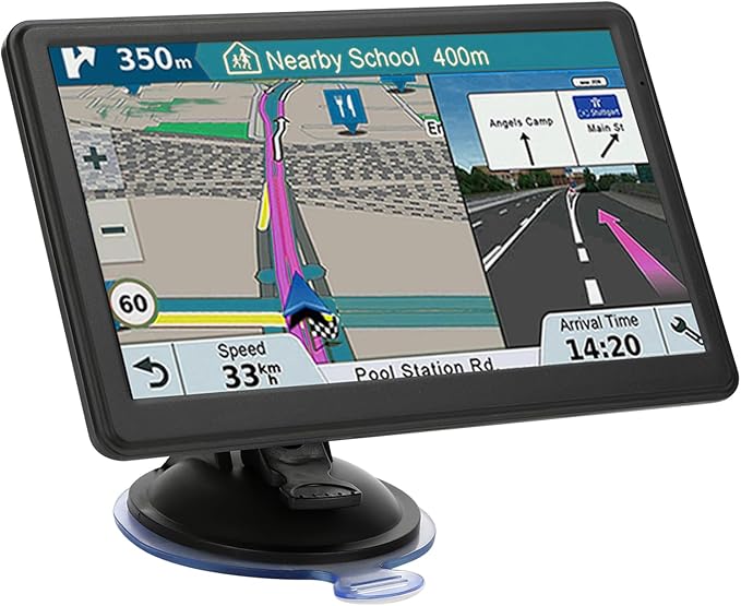7 Inch GPS Navigator for Car Truck RV, 2026 Latest Map Update, Intelligent Voice Navigation, Speed Limit Alerts, Custom Route Planning, and HD Touchscreen