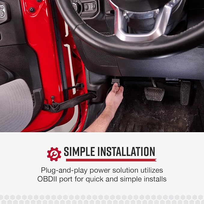 OBDII to Barrel Connector Power Cord with for Cobra Radar Detectors, Compatible with Cobra RAD350 380 450 480i 700i for Windshield or Mirror Mount Applications