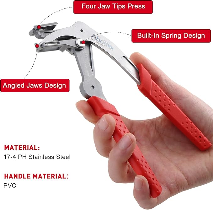 Car Clip Pliers, Panel Clip Removal Pliers, Professional Plastic Fastener Removal Tool for Removing Automotive Fasteners Clips Without Damage