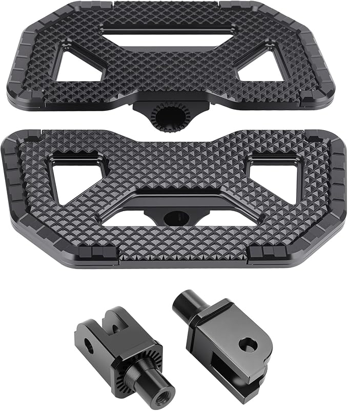 Foot Pegs for Harley Softail 2018-2025 CNC Adjustable Floorboards | 360° adjustable billet CNC aluminum foot pegs with an anti-slip design for superior comfort and control.