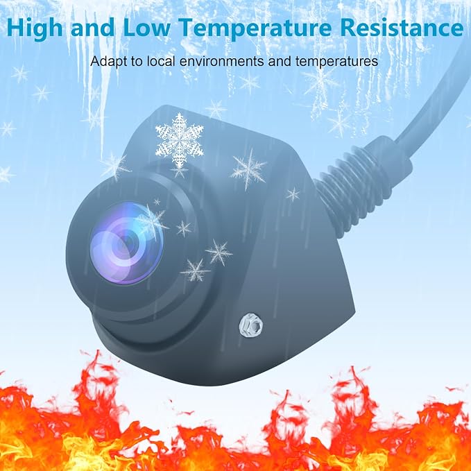 7 inch 1080P Vehicle Backup Camera Monitor Kit, Color TFT LCD Display HD Camera Rear View Reversing Parking Camera Waterproof for Car SUV Van Truck