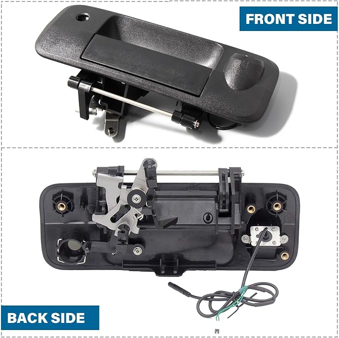EWAY Tailgate Handle Backup Camera for Toyota Tundra 2007-2013 Rear View Reverse Camera Tailgate Liftgate Latch Handle with Keyhole, Replacement Kit Replaces# 69090-0C040, 690900C040, 81213