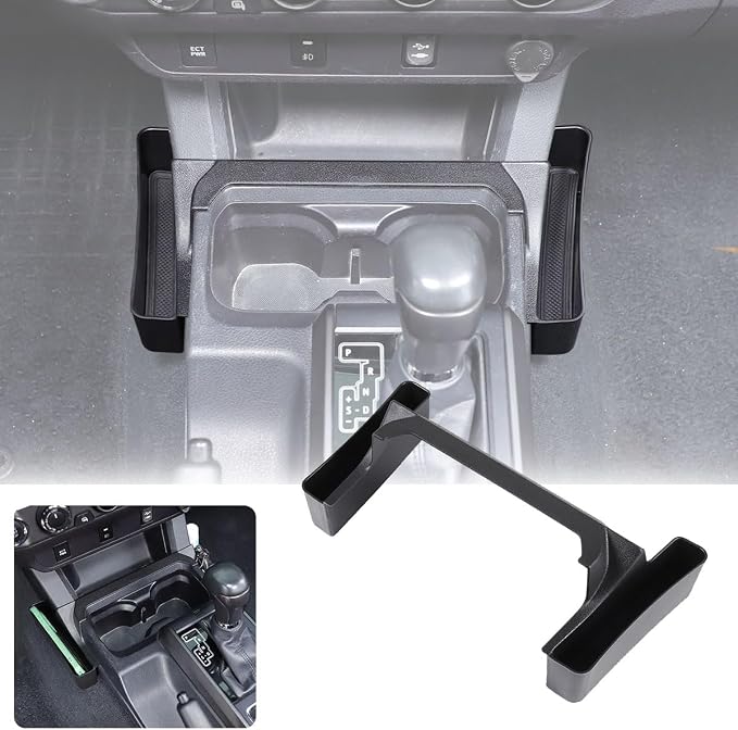 Car Console Organizer,Storage Box Center Console Organizer Tray,Console Pocket Organizer Phone Storage Compatible with Toyota Tacoma 2016-2023 Gear Shift Both Sides Storage Box,Organizer Accessories
