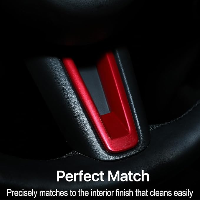Fit for Mazda CX50 Mazda 3 CX-30 Accessories Steering Wheel Covers, Red Style Steering Wheels Protective Trims for Mazda CX-50 CX 50 2023 2024 2025 Mazda 3 CX30 CX 30 2020-2026