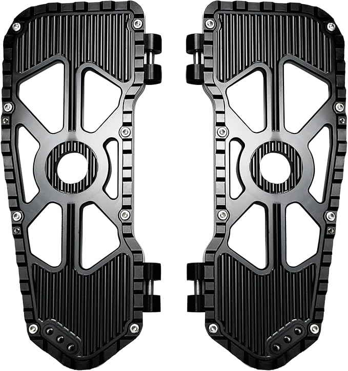 Foot Pedal Floorboard for Harley Touring/Road King/Road Glide/Street Glide/Electra Glide/CVO Tri Glide 1999-2025 & 2009-Later Trike Models (Black)