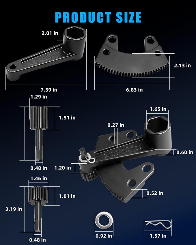 000133 Torque Multiplier Leverage Tool for VW Bug/Vo-lkswagen Beetle 1950-1979, 36mm Axle Nut & Flywheel Gland Nut Removal/Installation Tool