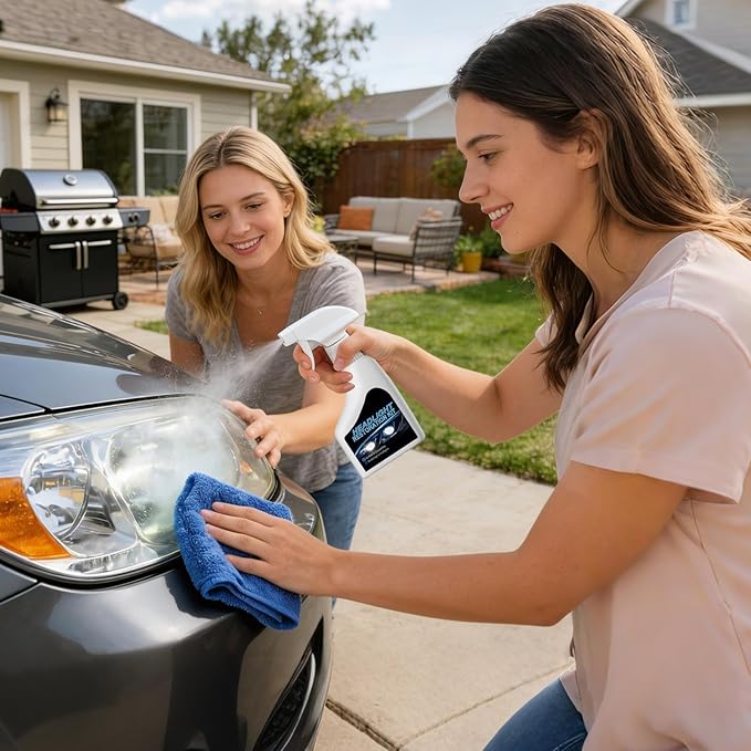 Headlight Restoration | Car Stain Remover User-Friendly,Headlight Cleaner Spray,for Pickup Car Tractor Truck ATV Vehicles Trailer RV Sedan
