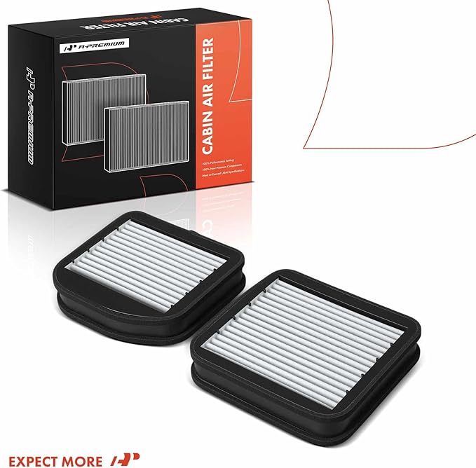 A-Premium 2-PC Cabin Air Filter w/Activated Carbon Compatible with Mercedes-Benz E300 1996-1999, E320 1996-1997, E420 1997, E430 1998-2002, E320, S500, S430, S600, CL500, CL600, E55 S55 CL65 CL55 AMG