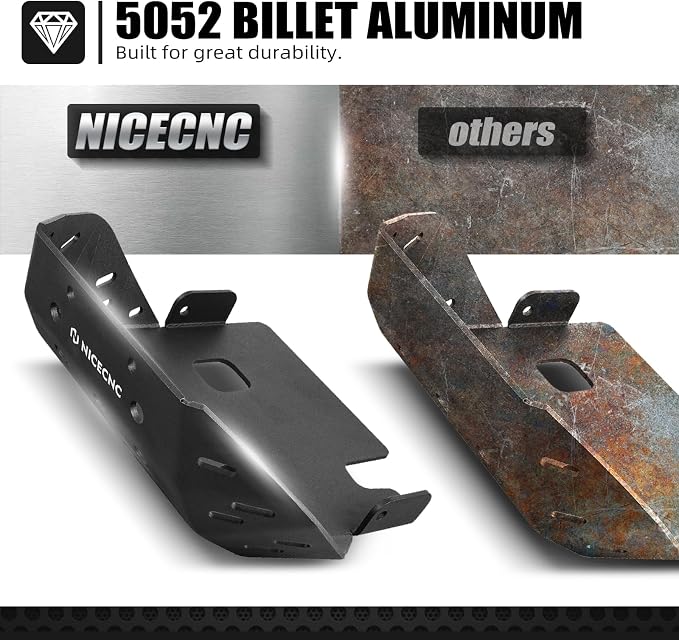 NICECNC Black Skid Plate Bash Crash Plate Engine Bottom Protector Guard Cover Compatible with Honda XR650L 1993 1994 1995 1996 1997 1998 1999 2000 2001-2024,Aluminum Alloy Anodization
