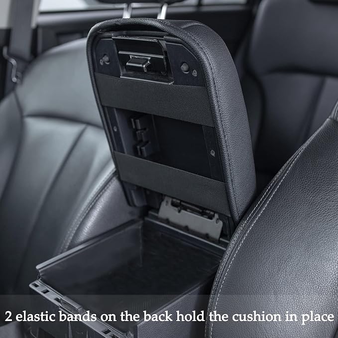 JDMCAR Custom Liners Insert (18 Pieces, Red) and Center Console Cushion Compatible with Toyota Tacoma Accessories 2016-2022 2023
