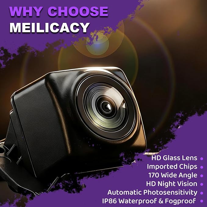 Rear View Park Assist Camera B61T-67-RC0 (Adopt Glass Lens, IP86 Water Resistance, Imported Chip) Replacement for Mazda 3 (2017 2018 2019) 2.0L 2.5L L4 View Park Backup Cameraa B61T67RC0