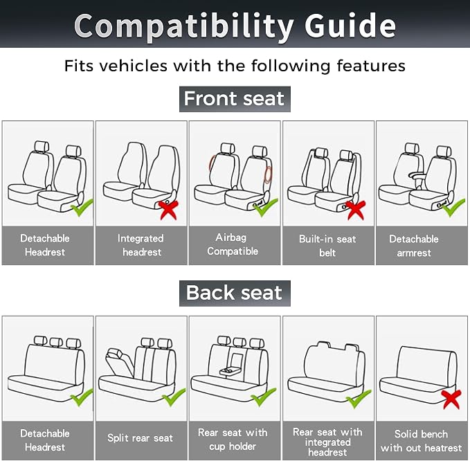 otoez Car Seat Covers Full Set, 5 Seats Waterproof Universal Leather Seat Cover for Cars, Front Rear Automotive Interior Protectors Full Coverage for Most Cars Sedens Trucks SUVs, Pink