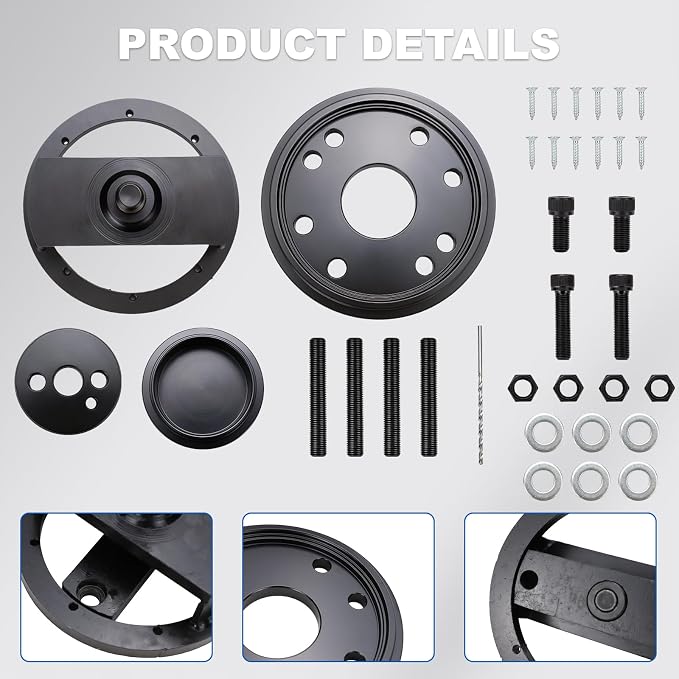 3824498 Front+Rear Crankshaft Seal Remover & Installer with Wear Sleeve Installer Tool Set Fit for Cummins 3.9L 5.9L 6.7L 1989-2016#1338 5046 3824500 3164660 ST-224C 3824078 5395259 2063800090