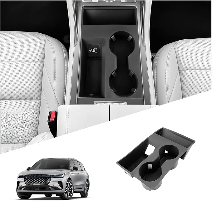 SKTU for 2024 2025 2026 Lincoln Nautilus Cup Holder for 2024-2026 Lincoln Nautilus (Premiere/Reserve/Black Label) Center Console Cup Holder 2024 2025 2026 Nautilus Accessories Non-Slip Cup Holder