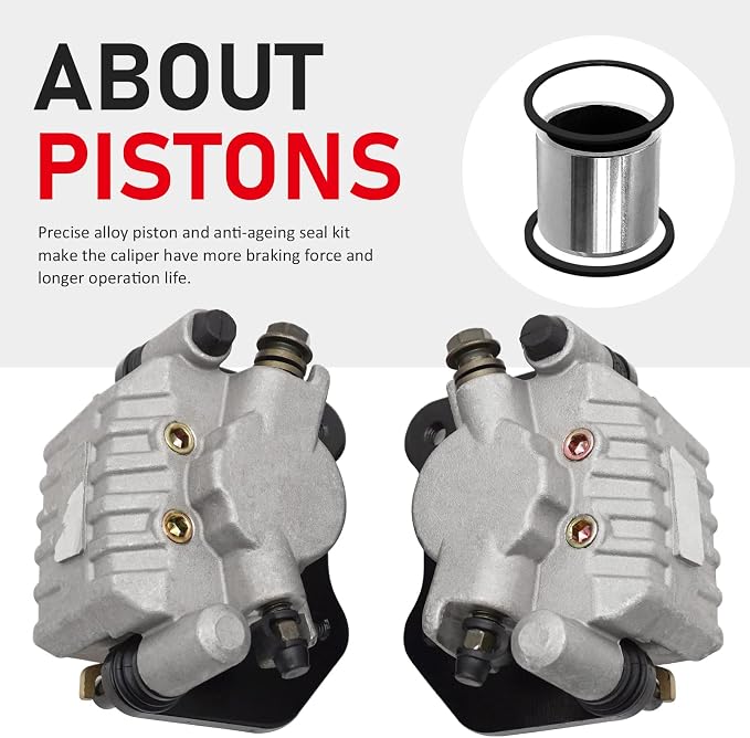 M MATI Front Brake Caliper for Arctic Cat Textron 250 300 DVX Alterra 2006-2022 Prowler 500 2017-2022 3306-193 3306-192 3303-921 3304-313