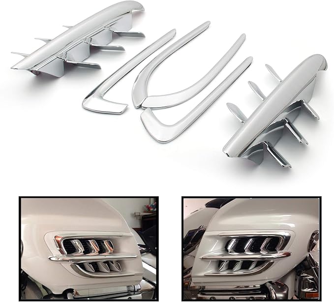 Goldwing Chrome Fairing Premier Shark Gills Fit for Honda GL1800 2001-2011
