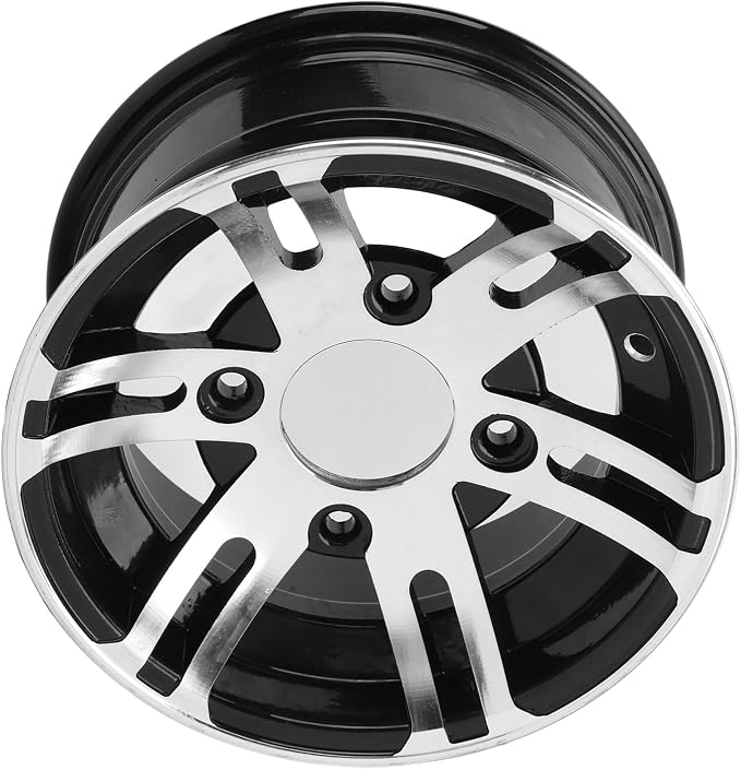 10 Inch ATV Wheel Rim, Universal High Strength ATV Aluminum Alloy Rim for ATVs Go Karts Cart 4 Wheel Vehicles (Front Wheel)